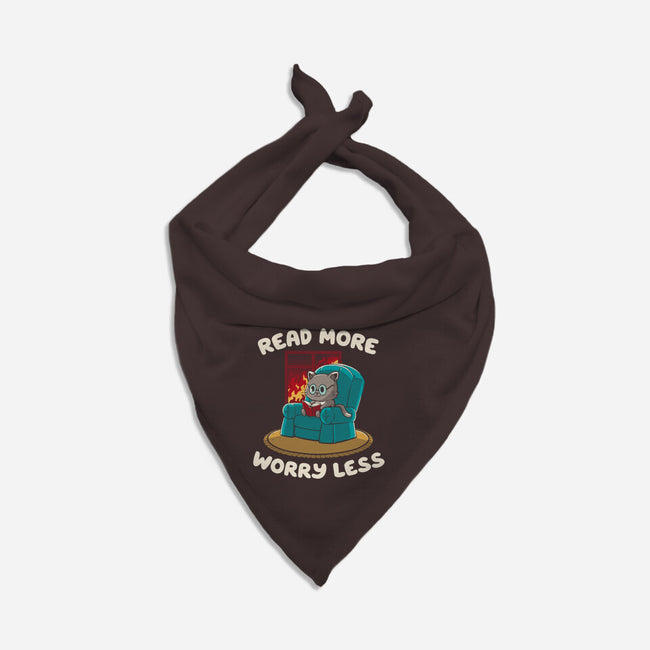 Read More Worry Less-Dog-Bandana-Pet Collar-koalastudio