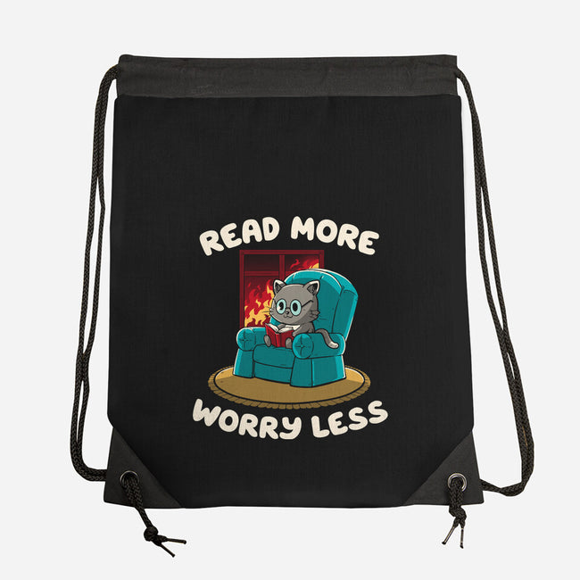 Read More Worry Less-None-Drawstring-Bag-koalastudio