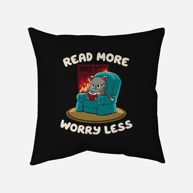 Read More Worry Less-None-Non-Removable Cover w Insert-Throw Pillow-koalastudio