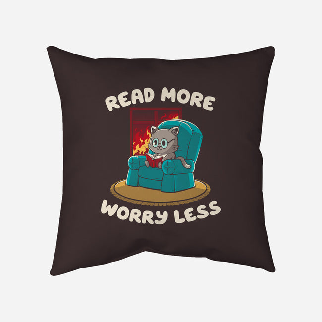 Read More Worry Less-None-Non-Removable Cover w Insert-Throw Pillow-koalastudio