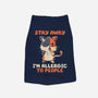 Allergic To People-Dog-Basic-Pet Tank-koalastudio