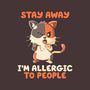 Allergic To People-None-Removable Cover-Throw Pillow-koalastudio