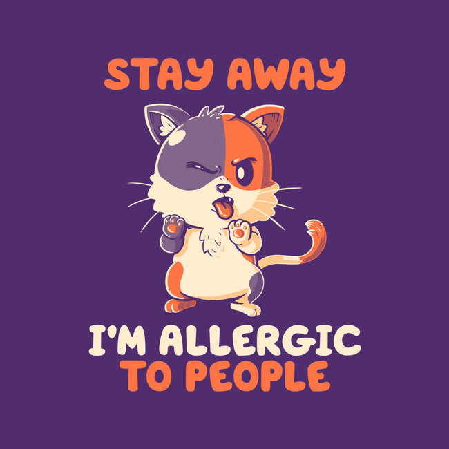 Allergic To People-None-Drawstring-Bag-koalastudio