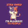 Allergic To People-Unisex-Crew Neck-Sweatshirt-koalastudio