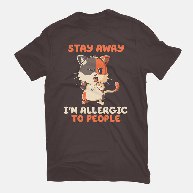 Allergic To People-Womens-Basic-Tee-koalastudio