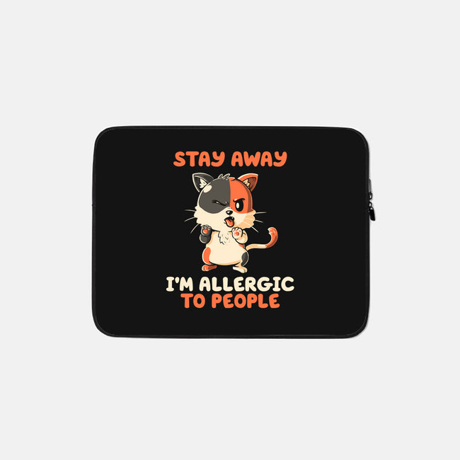 Allergic To People-None-Zippered-Laptop Sleeve-koalastudio