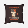 Allergic To People-None-Non-Removable Cover w Insert-Throw Pillow-koalastudio