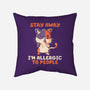 Allergic To People-None-Removable Cover-Throw Pillow-koalastudio