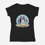 Heeler's Uni-Womens-V-Neck-Tee-Geekydog