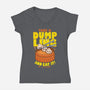 Take A Dumpling And Eat It-Womens-V-Neck-Tee-Boggs Nicolas