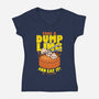 Take A Dumpling And Eat It-Womens-V-Neck-Tee-Boggs Nicolas