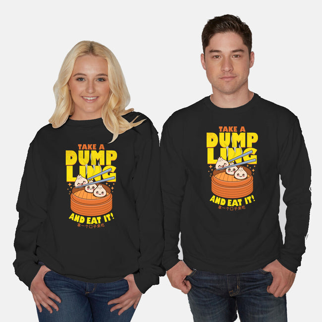 Take A Dumpling And Eat It-Unisex-Crew Neck-Sweatshirt-Boggs Nicolas