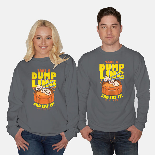 Take A Dumpling And Eat It-Unisex-Crew Neck-Sweatshirt-Boggs Nicolas