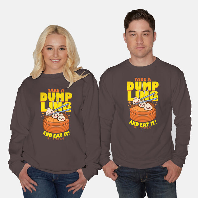 Take A Dumpling And Eat It-Unisex-Crew Neck-Sweatshirt-Boggs Nicolas