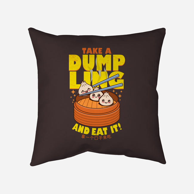 Take A Dumpling And Eat It-None-Removable Cover-Throw Pillow-Boggs Nicolas