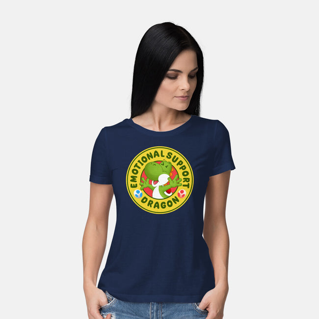 My Emotional Support Dragon-Womens-Basic-Tee-Tri haryadi