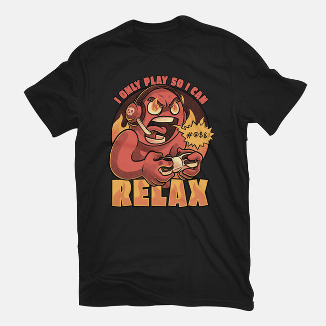 Video Game Relax Player-Womens-Fitted-Tee-Studio Mootant