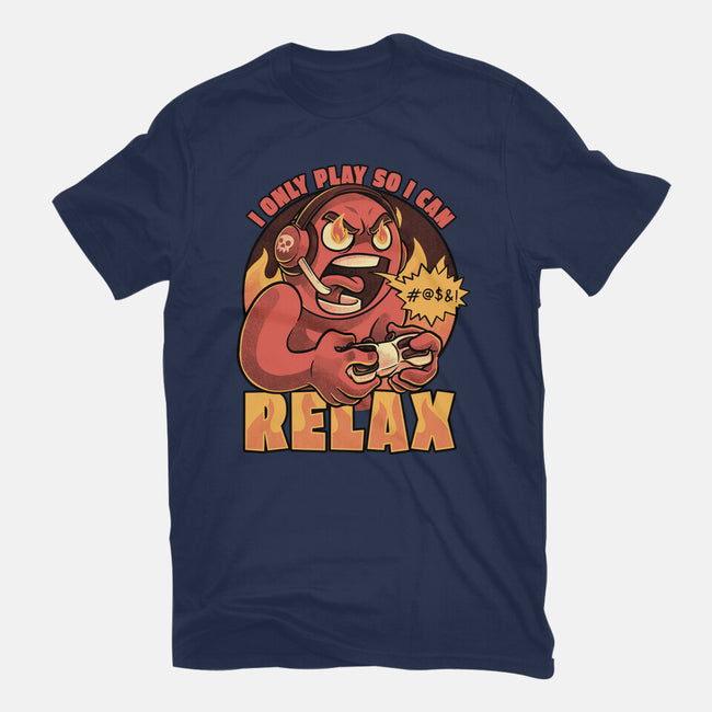 Video Game Relax Player-Womens-Fitted-Tee-Studio Mootant