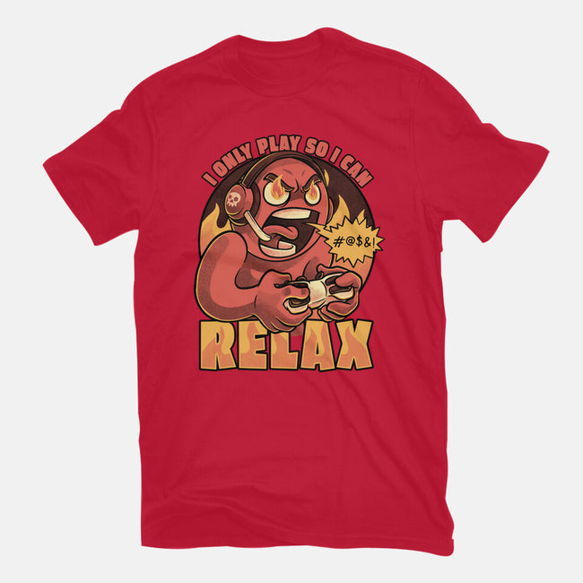 Video Game Relax Player-Womens-Fitted-Tee-Studio Mootant