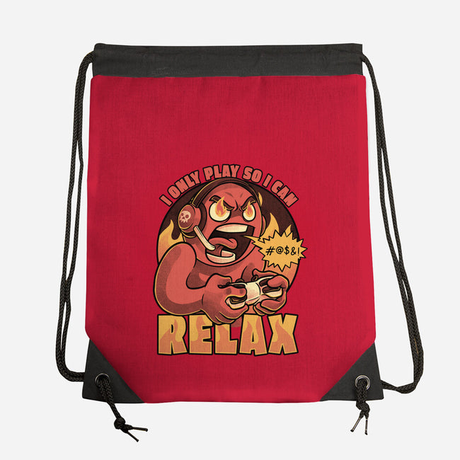 Video Game Relax Player-None-Drawstring-Bag-Studio Mootant