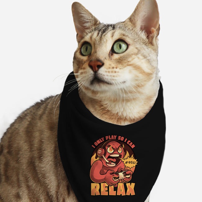 Video Game Relax Player-Cat-Bandana-Pet Collar-Studio Mootant