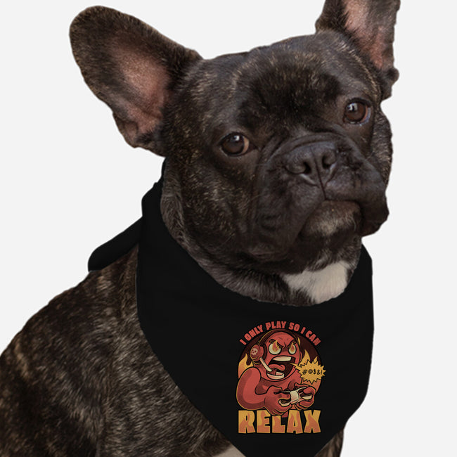 Video Game Relax Player-Dog-Bandana-Pet Collar-Studio Mootant