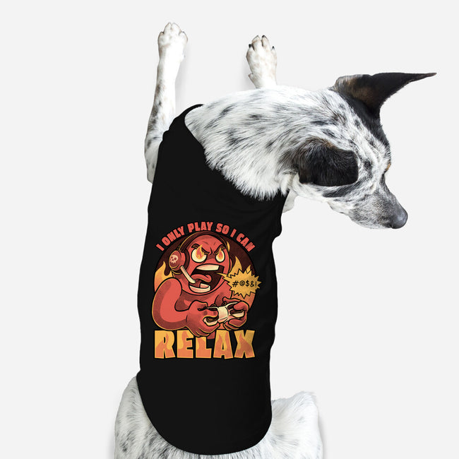 Video Game Relax Player-Dog-Basic-Pet Tank-Studio Mootant