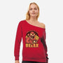 Video Game Relax Player-Womens-Off Shoulder-Sweatshirt-Studio Mootant