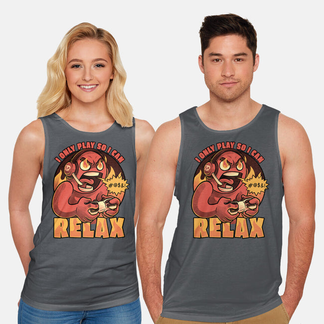 Video Game Relax Player-Unisex-Basic-Tank-Studio Mootant