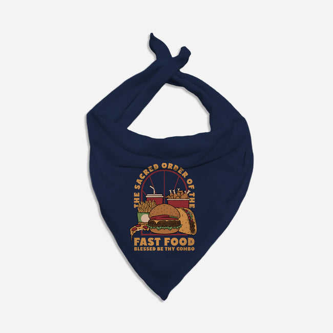 Sacred Order Of Fast Food-Dog-Bandana-Pet Collar-Studio Mootant