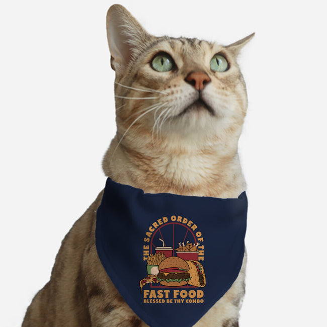 Sacred Order Of Fast Food-Cat-Adjustable-Pet Collar-Studio Mootant