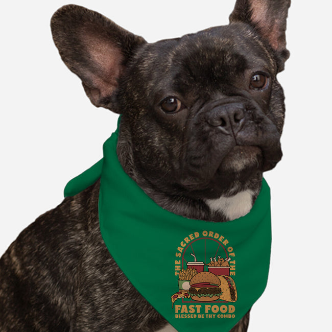 Sacred Order Of Fast Food-Dog-Bandana-Pet Collar-Studio Mootant