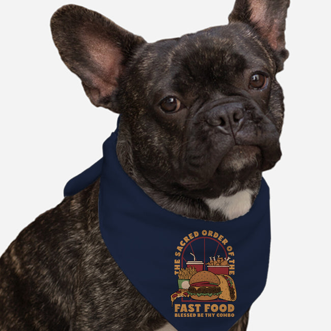 Sacred Order Of Fast Food-Dog-Bandana-Pet Collar-Studio Mootant