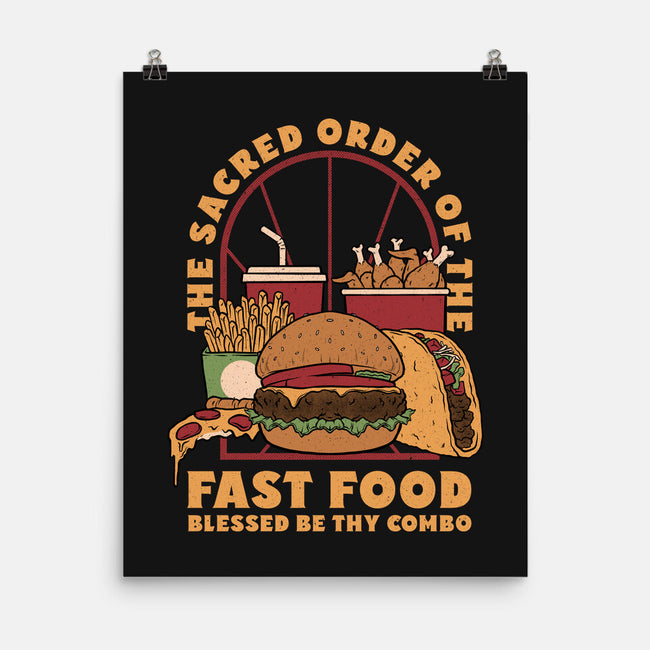 Sacred Order Of Fast Food-None-Matte-Poster-Studio Mootant