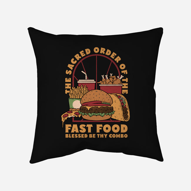 Sacred Order Of Fast Food-None-Non-Removable Cover w Insert-Throw Pillow-Studio Mootant