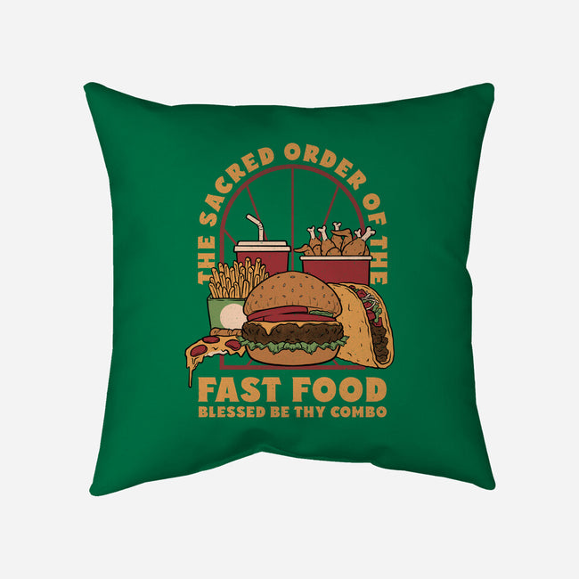 Sacred Order Of Fast Food-None-Non-Removable Cover w Insert-Throw Pillow-Studio Mootant