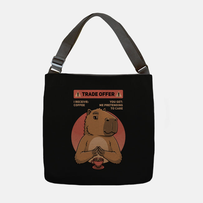 Capybara Coffee Trade-None-Adjustable Tote-Bag-Studio Mootant