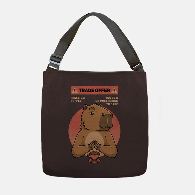 Capybara Coffee Trade-None-Adjustable Tote-Bag-Studio Mootant