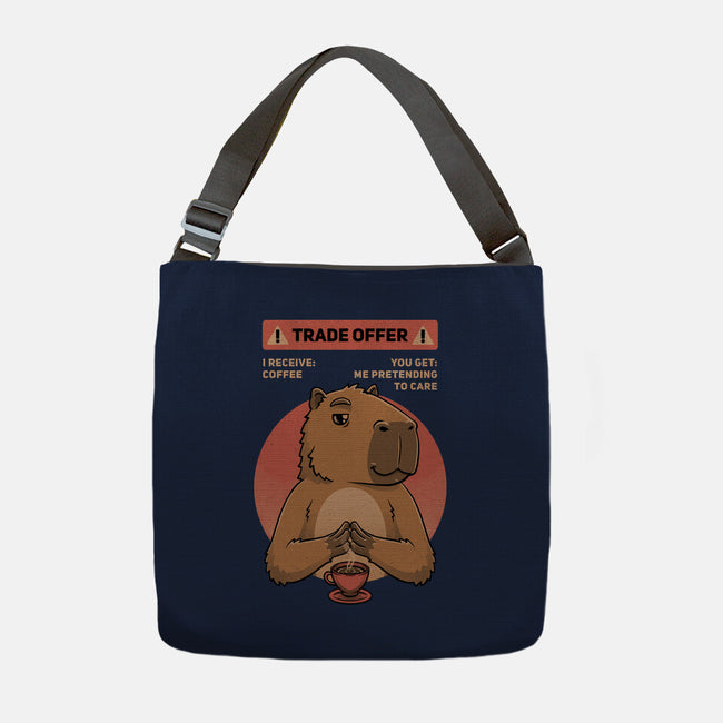 Capybara Coffee Trade-None-Adjustable Tote-Bag-Studio Mootant