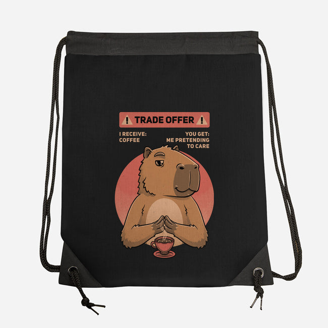 Capybara Coffee Trade-None-Drawstring-Bag-Studio Mootant