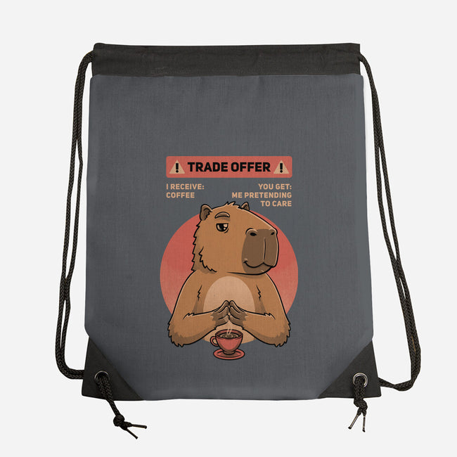 Capybara Coffee Trade-None-Drawstring-Bag-Studio Mootant