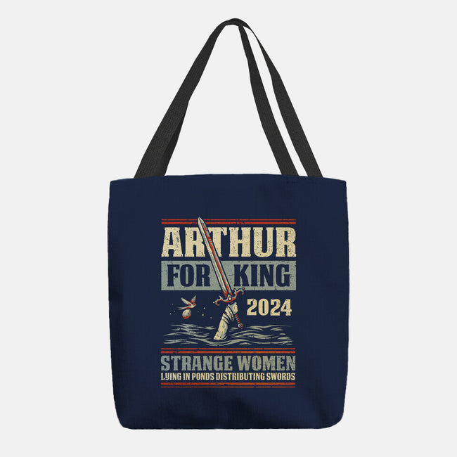 Arthur For King 2024-None-Basic Tote-Bag-kg07