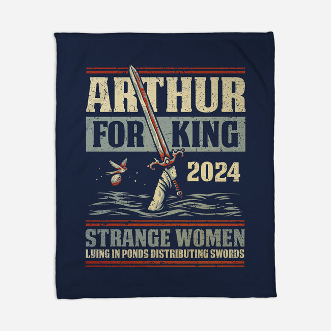 Arthur For King 2024-None-Fleece-Blanket-kg07