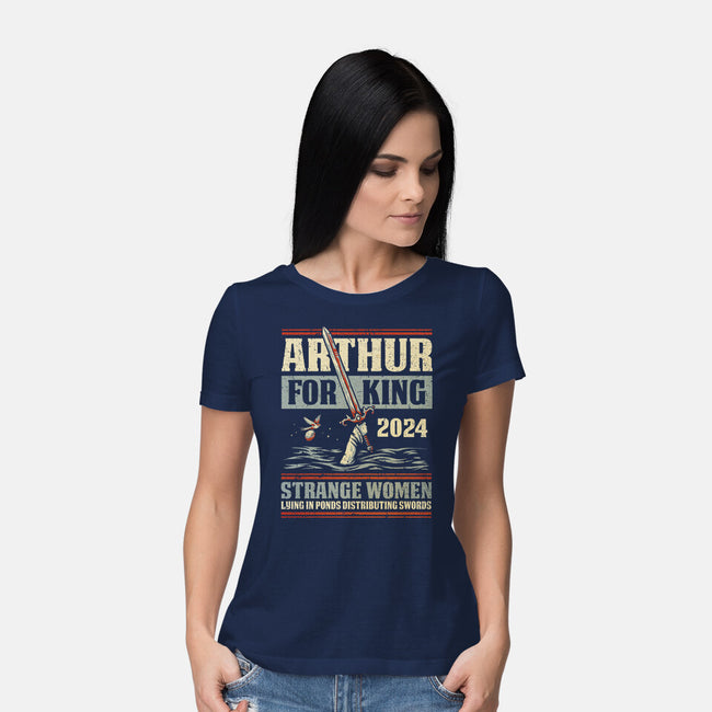 Arthur For King 2024-Womens-Basic-Tee-kg07