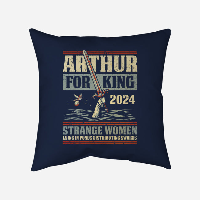 Arthur For King 2024-None-Non-Removable Cover w Insert-Throw Pillow-kg07