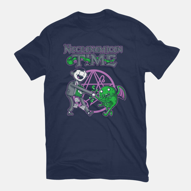 Necronomicon Time-Womens-Basic-Tee-demonigote