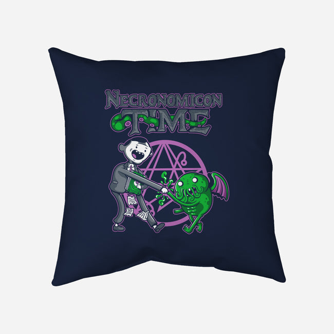 Necronomicon Time-None-Removable Cover-Throw Pillow-demonigote