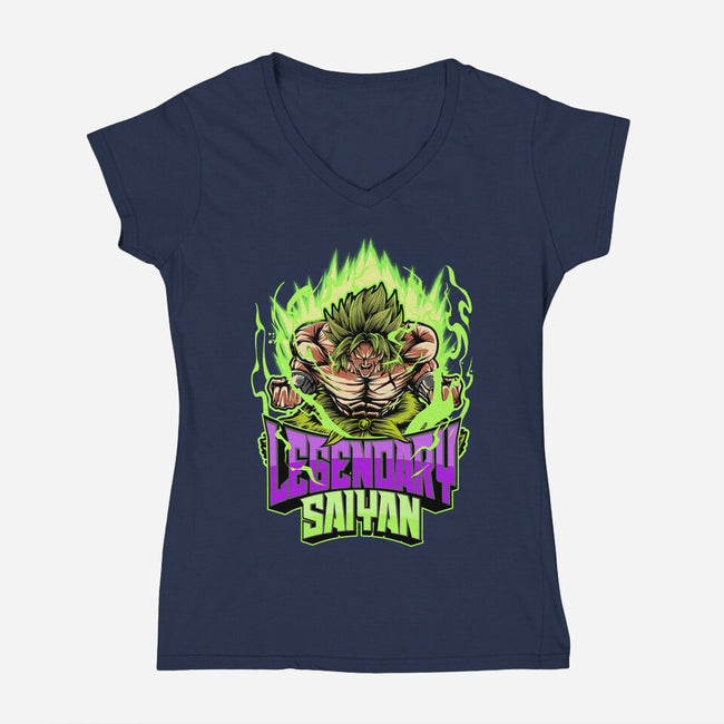 A New Saiyan-Womens-V-Neck-Tee-Diego Oliver