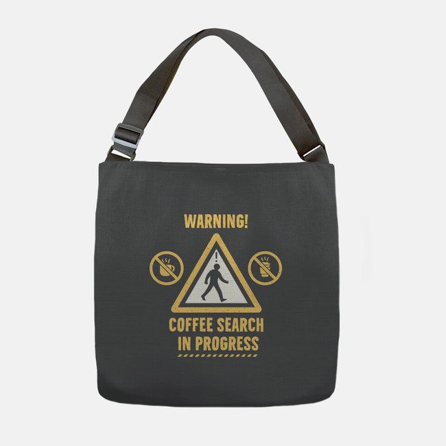 Warning Coffee Search-None-Adjustable Tote-Bag-rocketman_art