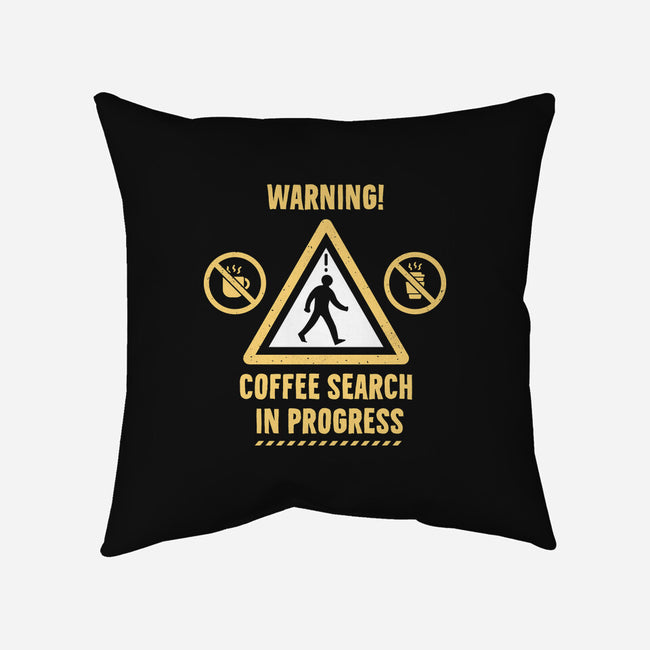 Warning Coffee Search-None-Non-Removable Cover w Insert-Throw Pillow-rocketman_art